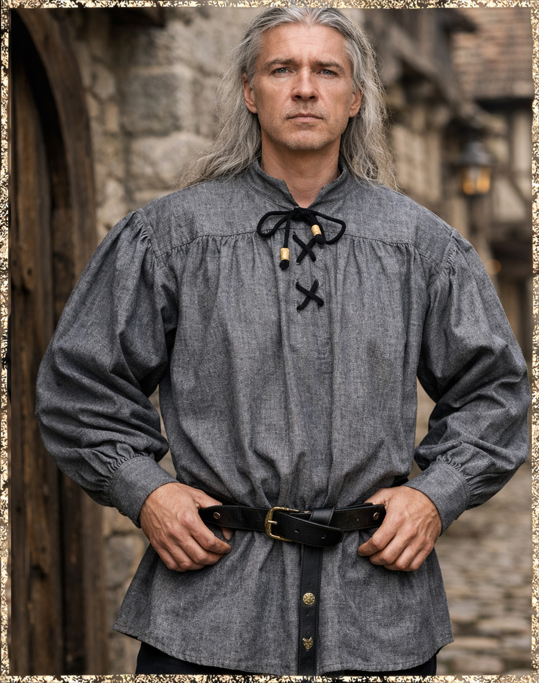 Mittelalterhemd grau